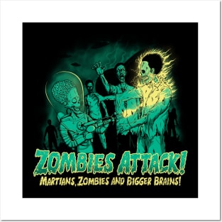 Zombies Attack Posters and Art